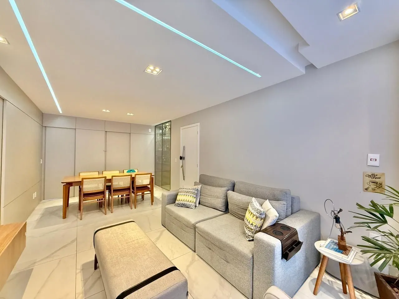 São Pedro/ Sto Antônio - Lindo e decorado 3 quartos c/ suite, closet, semi suite, decorado e montado - vista permanente - lazer - prédio novo - rua plana, foto 4